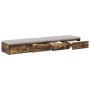 Cajones de Cama Roble Ahumado 135x36.5x16.5 cm Madera Ingenierada de , Mesitas de noche - Ref: Foro24-866991, Precio: 82,36 €...
