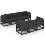 8-piece garden furniture set with solid pine wood cushions by vidaXL, Garden sets - Ref: Foro24-3076423, Price: 893,25 €, Dis...