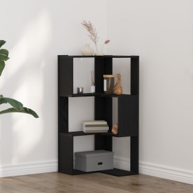 Estantería Esquinera de 3 Niveles Color Roble Negro 50x50x102 cm Madera Ingenierizada by , Bookcases and shelves - Ref: Foro2...
