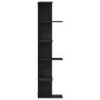 Estante de esquina Negro Roble 36,5x36,5x140 cm Madera elaborada de , Estantes y estanterías - Ref: Foro24-868052, Precio: 46...