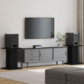 Soportes para altavoces 2 pcs Negro Roble 30x30x40 cm Madera de ingeniería de , Soportes para altavoces - Ref: Foro24-868054,...