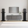 Soportes para altavoces (2 piezas) - Roble Negro 30x30x60 cm - Madera de ingeniería von , Lautsprecherständer - Ref: Foro24-8...
