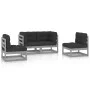 4-piece garden furniture set with solid pine wood cushions by vidaXL, Garden sets - Ref: Foro24-3076431, Price: 361,72 €, Dis...