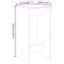 Mesa de Bar Negro Roble 51x50x103,5 cm Madera Ingenierizada von , Küchen- und Esstische - Ref: Foro24-868080, Preis: 66,60 €,...