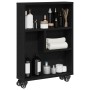 Carro de almacenamiento estrecho de roble negro 48x13x68 cm de madera elaborada von , Bücherregale und Regale - Ref: Foro24-8...