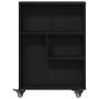 Carro de almacenamiento estrecho de roble negro 48x13x68 cm de madera elaborada von , Bücherregale und Regale - Ref: Foro24-8...