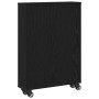 Carro de almacenamiento estrecho de roble negro 48x13x68 cm de madera elaborada von , Bücherregale und Regale - Ref: Foro24-8...