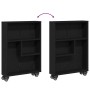 Carro de almacenamiento estrecho de roble negro 48x13x68 cm de madera elaborada von , Bücherregale und Regale - Ref: Foro24-8...