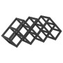 Estante para vino para 9 botellas, 63x16,5x25 cm, de acero recubierto en polvo de , Botelleros - Ref: Foro24-868218, Precio: ...