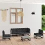 Gartenmöbelset 6-tlg. mit Kissen aus massivem Kiefernholz von vidaXL, Gartensets - Ref: Foro24-3076446, Preis: 466,50 €, Raba...