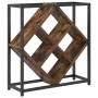 Botelleros Roble ahumado Marco de metal y estantes de madera de , Botelleros - Ref: Foro24-868221, Precio: 39,76 €, Descuento: %