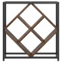 Botelleros Roble ahumado Marco de metal y estantes de madera de , Botelleros - Ref: Foro24-868221, Precio: 39,76 €, Descuento: %