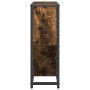 Botelleros Roble ahumado Marco de metal y estantes de madera de , Botelleros - Ref: Foro24-868221, Precio: 39,76 €, Descuento: %