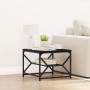 Mesa de café de roble negro con estante, 51x50x40 cm, hecha de madera elaborada von , Couchtisch - Ref: Foro24-868225, Preis:...