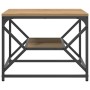 Mesa de café con estante de roble artesanal 51x50x40 cm de madera tratada by , Coffee table - Ref: Foro24-868230, Price: 42,4...