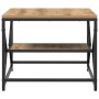 Mesa de café con estante de roble artesanal 51x50x40 cm de madera tratada by , Coffee table - Ref: Foro24-868230, Price: 42,4...