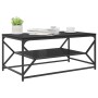 Mesa de Café con estante Roble Negro 90x50x40 cm Madera Ingenierizada by , Coffee table - Ref: Foro24-868231, Price: 63,13 €,...