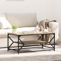 Mesa de Café  con Estante Roble Sonoma 90x50x40 cm Madera Elaborada | Foro24.es | Tu tienda online para hogar, jardín y más Foro24.es