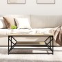 Mesa de Café  con Estante Roble Sonoma 90x50x40 cm Madera Elaborada | Foro24.es | Tu tienda online para hogar, jardín y más Foro24.es