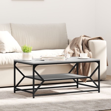 Mesa de café con estante Gris Sonoma 90x50x40 cm Madera elaborada by , Coffee table - Ref: Foro24-868234, Price: 61,46 €, Dis...