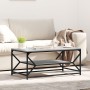 Mesa de café con estante Gris Sonoma 90x50x40 cm Madera elaborada by , Coffee table - Ref: Foro24-868234, Price: 61,46 €, Dis...