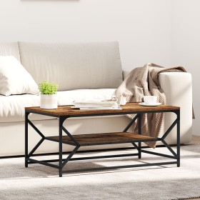Mesa de café con estante de madera envejecida 90x50x40 cm, hecha de madera von , Couchtisch - Ref: Foro24-868235, Preis: 62,0...