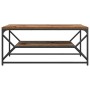 Mesa de café con estante de madera envejecida 90x50x40 cm, hecha de madera by , Coffee table - Ref: Foro24-868235, Price: 59,...