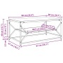 Mesa de café con estante de madera envejecida 90x50x40 cm, hecha de madera by , Coffee table - Ref: Foro24-868235, Price: 59,...