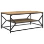 Mesa de café con estante de roble artesanal 90x50x40 cm von , Couchtisch - Ref: Foro24-868236, Preis: 62,04 €, Rabatt: -5%%