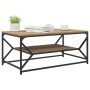 Mesa de café con estante de roble artesanal 90x50x40 cm von , Couchtisch - Ref: Foro24-868236, Preis: 62,04 €, Rabatt: -5%%