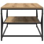 Mesa de café con estante de roble artesanal 90x50x40 cm von , Couchtisch - Ref: Foro24-868236, Preis: 62,04 €, Rabatt: -5%%