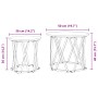 Mesa de Café Roble ahumado Madera maciza de Acacia Mediana von , Couchtisch - Ref: Foro24-868245, Preis: 58,39 €, Rabatt: %