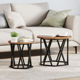 Mesas laterales apilables 2 pcs de madera vintage y contrachapada von , Couchtisch - Ref: Foro24-868247, Preis: 58,39 €, Raba...