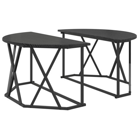 Mesa de café Negra de Roble 80x80x42 cm en Madera by , Coffee table - Ref: Foro24-868249, Price: 74,17 €, Discount: %