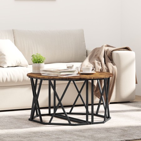 Mesa de café de roble ahumado 80x80x42 cm de madera de ingeniería von , Couchtisch - Ref: Foro24-868251, Preis: 69,88 €, Raba...