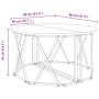 Mesa de café Gris Sonoma 80x80x42 cm de madera de ingeniería by , Coffee table - Ref: Foro24-868252, Price: 72,01 €, Discount: %