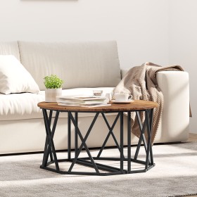 Mesa de café de madera vieja 80x80x42 cm de madera compuesta von , Couchtisch - Ref: Foro24-868253, Preis: 69,88 €, Rabatt: -5%%