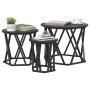 Mesas Laterales Apilables 3 pcs Negro Madera de Roble Ingenierizada de , Mesas de centro - Ref: Foro24-868255, Precio: 77,33 ...