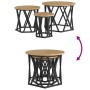 Mesas Laterales Apilables 3 pcs de Madera de Roble Artesanal de , Mesas de centro - Ref: Foro24-868260, Precio: 72,72 €, Desc...