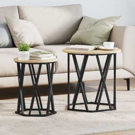 Mesas Laterales 2 pcs Madera Ingenierizada de Roble Sonoma by , Coffee table - Ref: Foro24-868262, Price: 61,07 €, Discount: %