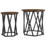 Mesas Laterales 2 pcs de Madera de Roble Ahumado de , Mesas de centro - Ref: Foro24-868263, Precio: 61,75 €, Descuento: %