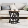 Mesas Laterales 2 pcs de Madera de Roble Ahumado de , Mesas de centro - Ref: Foro24-868263, Precio: 61,75 €, Descuento: %