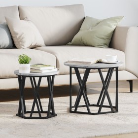 Mesas Laterales 2 pcs Gris Sonoma Madera Ingenierizada by , Coffee table - Ref: Foro24-868264, Price: 62,96 €, Discount: %