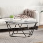 Grey Sonoma Madera de ingeniería, Metal Mediana Moderna by , Coffee table - Ref: Foro24-868276, Price: 54,70 €, Discount: %