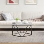 Grey Sonoma Madera de ingeniería, Metal Mediana Moderna by , Coffee table - Ref: Foro24-868276, Price: 54,70 €, Discount: %