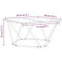 Grey Sonoma Madera de ingeniería, Metal Mediana Moderna by , Coffee table - Ref: Foro24-868276, Price: 54,70 €, Discount: %
