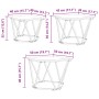 Mesitas de noche 3 pcs Madera de roble ahumada de , Mesas de centro - Ref: Foro24-868281, Precio: 62,10 €, Descuento: %