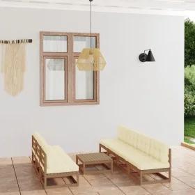 Garden furniture 8 pieces with cushions made of solid pine wood by vidaXL, Garden sets - Ref: Foro24-3076402, Price: 697,84 €...