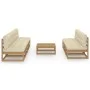 Garden furniture 8 pieces with cushions made of solid pine wood by vidaXL, Garden sets - Ref: Foro24-3076402, Price: 697,78 €...