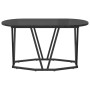 Mesa de café Negro Roble 80x40x40,5 cm Madera y Metal de , Mesas de centro - Ref: Foro24-869690, Precio: 45,13 €